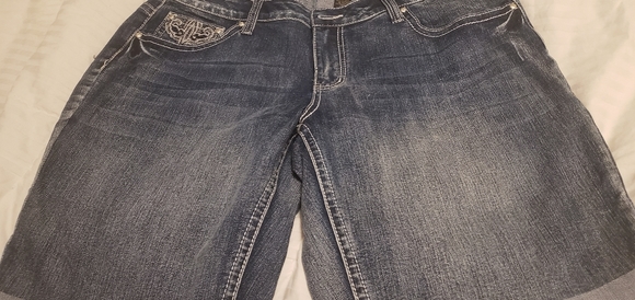 Jean shorts with rhinestone detail - Picture 4 of 4